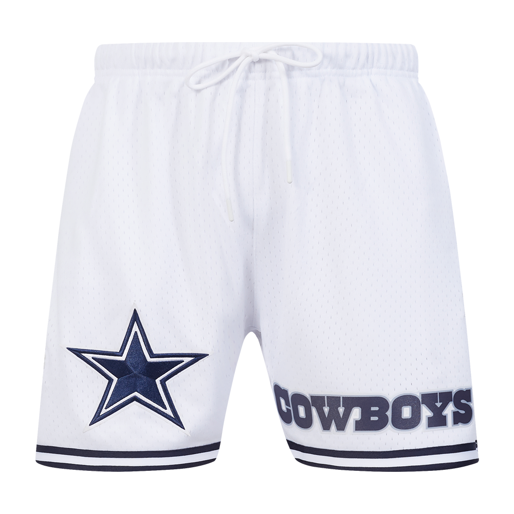 Pro Standard Men's NFL Dallas Cowboys Logo Classic Mesh Short - White/Navy - WHITE/NAVY